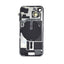 BQ7 Rear Cover Glass with Camera Lens Glass and Wireless NFC Charging with Flash Flex Cable for iPhone 15-Yellow