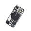 BQ7 Rear Cover Glass with Camera Lens Glass and Wireless NFC Charging with Flash Flex Cable for iPhone 15-Yellow