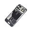 BQ7 Rear Cover Glass with Camera Lens Glass and Wireless NFC Charging with Flash Flex Cable for iPhone 15 Plus-Black