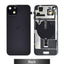 BQ7 Rear Cover Glass with Camera Lens Glass and Wireless NFC Charging with Flash Flex Cable for iPhone 15 Plus-Black