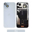 BQ7 Rear Cover Glass with Camera Lens Glass and Wireless NFC Charging with Flash Flex Cable for iPhone 15 Plus-Blue