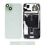 BQ7 Rear Cover Glass with Camera Lens Glass and Wireless NFC Charging with Flash Flex Cable for iPhone 15 Plus-Green