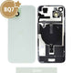 BQ7 Rear Cover Glass with Camera Lens Glass and Wireless NFC Charging with Flash Flex Cable for iPhone 15 Plus-Green