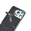 BQ7 Rear Cover Glass with Camera Lens Glass and Wireless NFC Charging with Flash Flex Cable for iPhone 15 Pro Max-Black Titanium