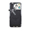 BQ7 Rear Cover Glass with Camera Lens Glass and Wireless NFC Charging with Flash Flex Cable for iPhone 15 Pro Max-Blue Titanium