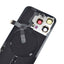 BQ7 Rear Cover Glass with Camera Lens Glass and Wireless NFC Charging with Flash Flex Cable for iPhone 15 Pro Max-White Titanium
