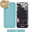 BQ7 Rear Cover Glass with Camera Lens Glass and Wireless NFC Charging with Flash Flex Cable for iPhone 16-Teal