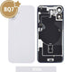 BQ7 Rear Cover Glass with Camera Lens Glass and Wireless NFC Charging with Flash Flex Cable for iPhone 16 Plus-White