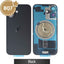 BQ7 Rear Cover Glass with Camera Lens Glass and Wireless Charging Magnet for iPhone 17-Black