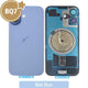 BQ7 Rear Cover Glass with Camera Lens Glass and Wireless Charging Magnet for iPhone 17-Blue