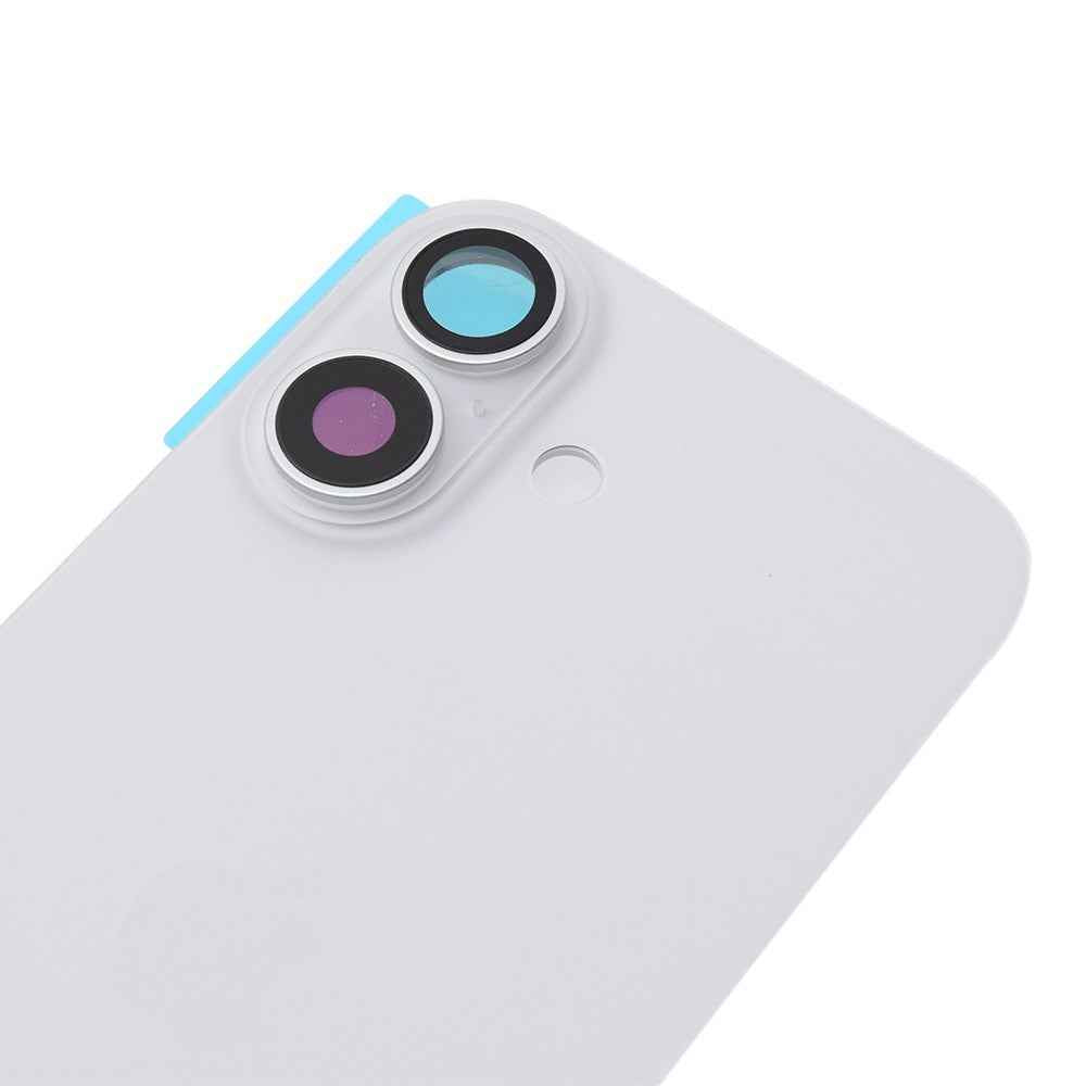 BQ7 Rear Cover Glass with Camera Lens Glass and Wireless Charging Magnet for iPhone 17-White