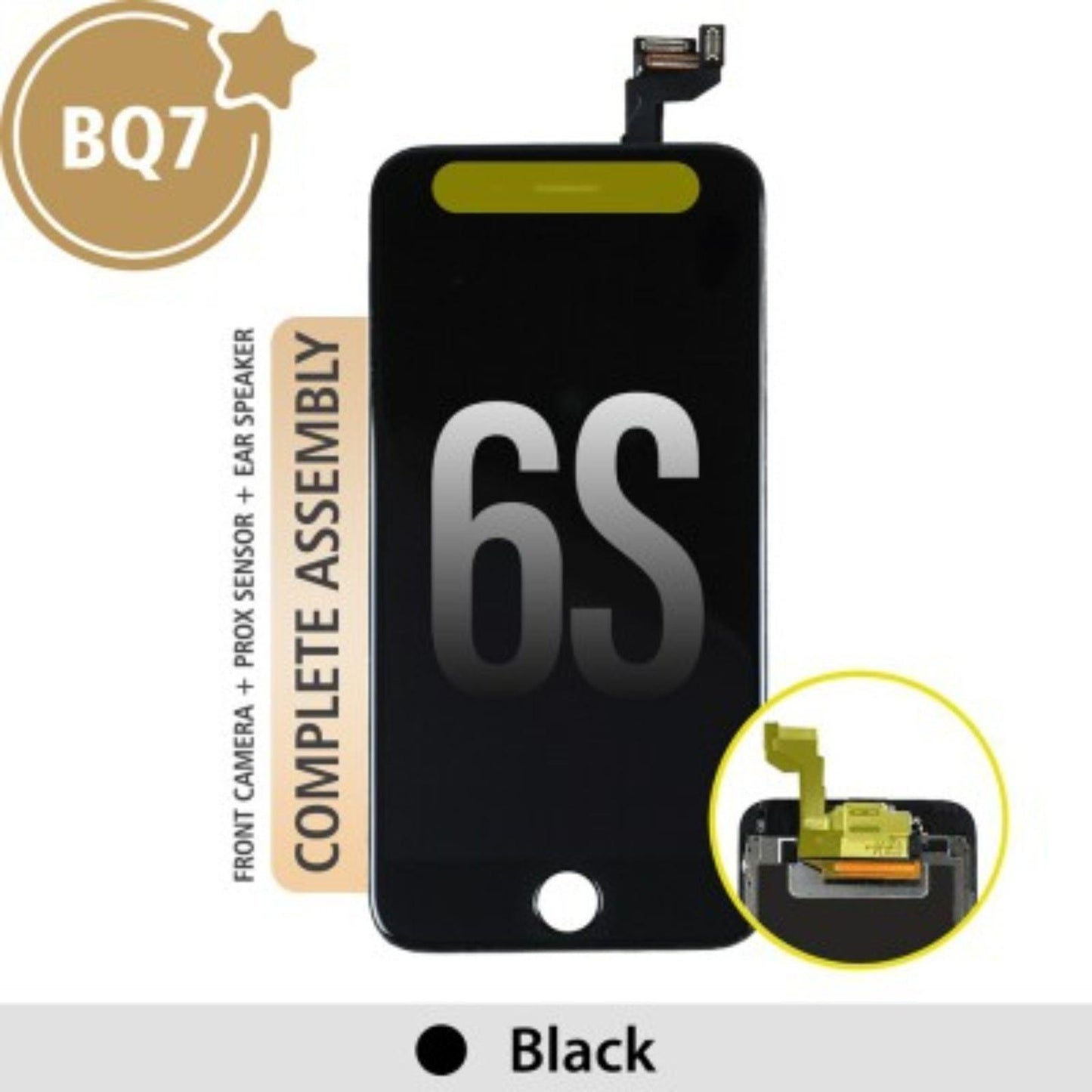 BQ7 Full LCD Screen Repair for iPhone 6S Screen - Black - MyMobile