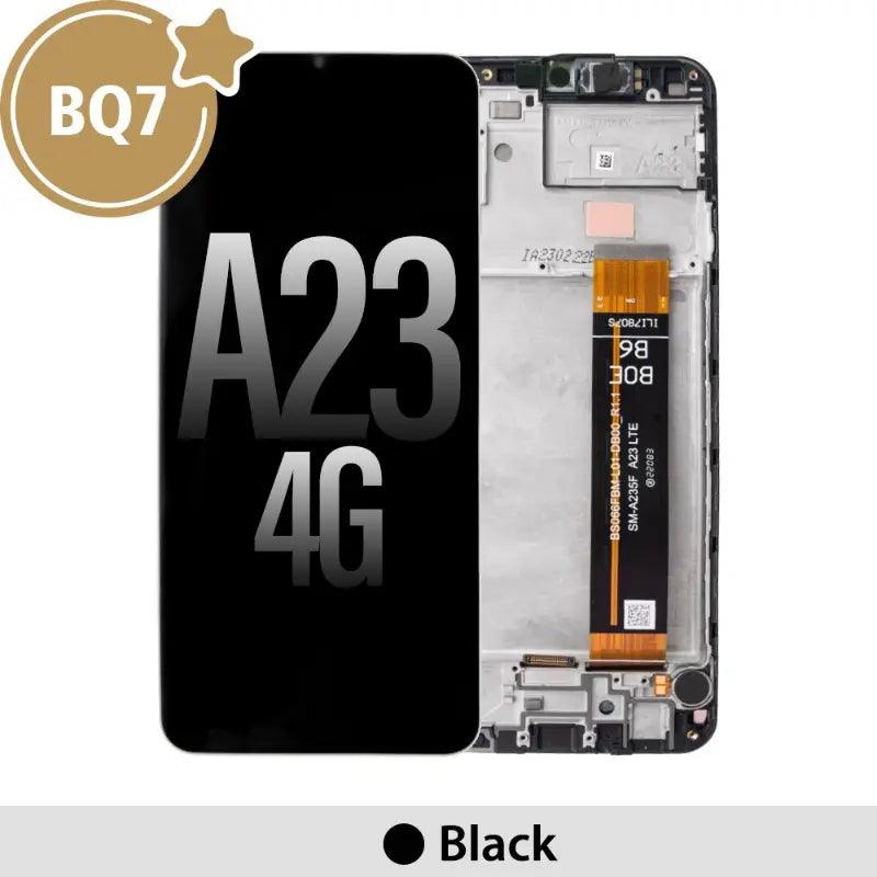 BQ7 Samsung Galaxy A23 4G A235F OLED Screen Replacement Digitizer with Frame - Black (As the same as service pack, but not from official Samsung) - MyMobile