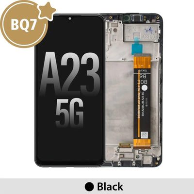 BQ7 Samsung Galaxy A23 5G A236 OLED Screen Replacement Digitizer with Frame - Black (As the same as service pack, but not from official Samsung) - MyMobile