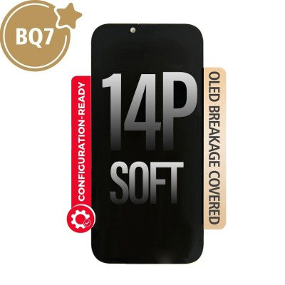 BQ7 Diagnosable Soft OLED Assembly With Proximity Sensor Flex for iPhone 14 Plus Screen Replacement