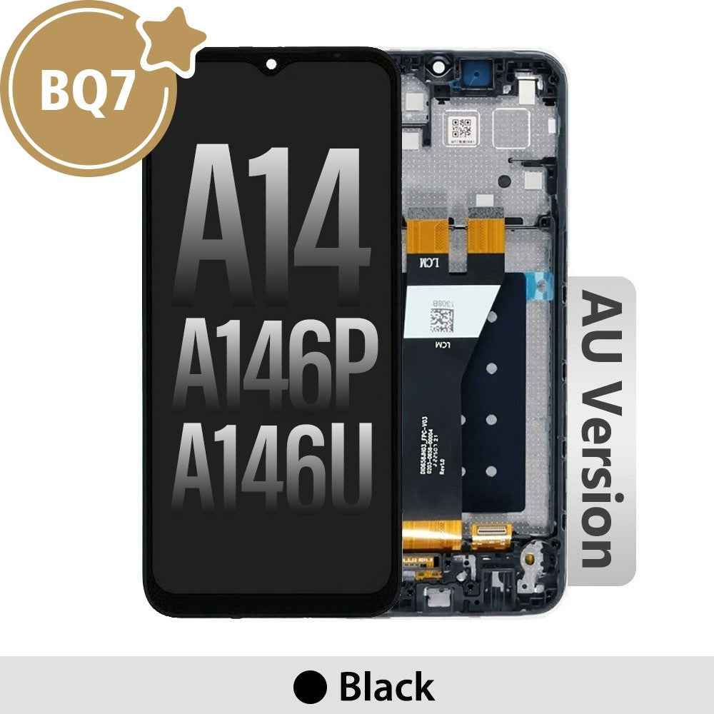 Samsung Galaxy A14 5G A146P / A146U BQ7 LCD Screen Replacement Digitizer with Frame-Black (AU Version)