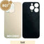 BQ7 Rear Glass With 3M Adhesive Replacement for iPhone 14 Pro Max (NO LOGO)-Gold