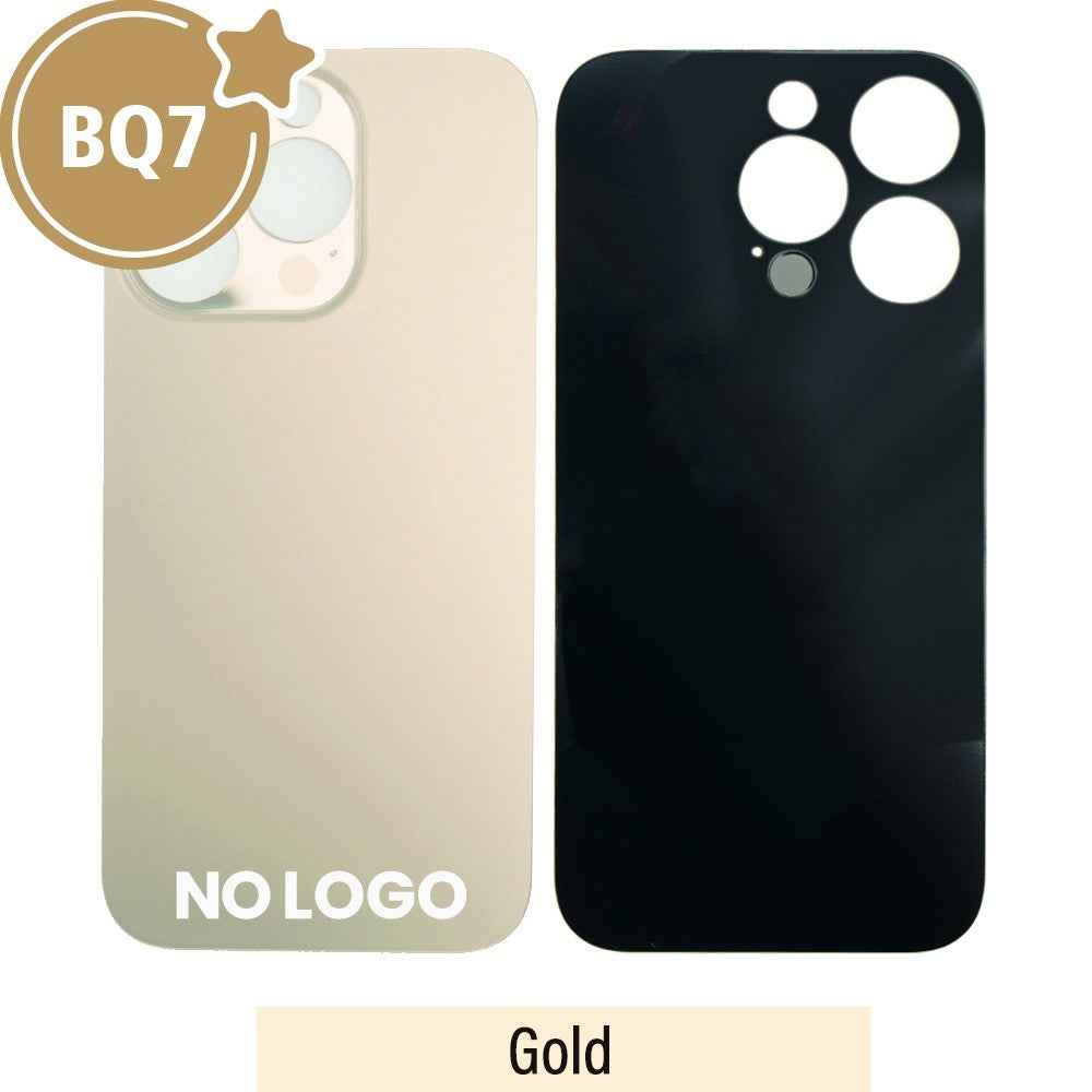 BQ7 Rear Glass With 3M Adhesive Replacement for iPhone 14 Pro Max (NO LOGO)-Gold
