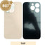 BQ7 Rear Glass With 3M Adhesive Replacement for iPhone 14 Pro (NO LOGO)-Gold