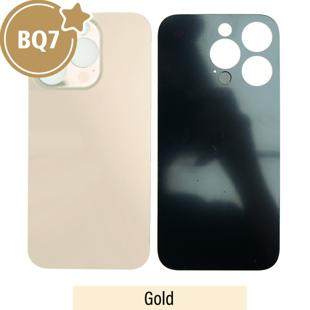 BQ7 Rear Glass With 3M Adhesive Replacement for iPhone 14 Pro (NO LOGO)-Gold