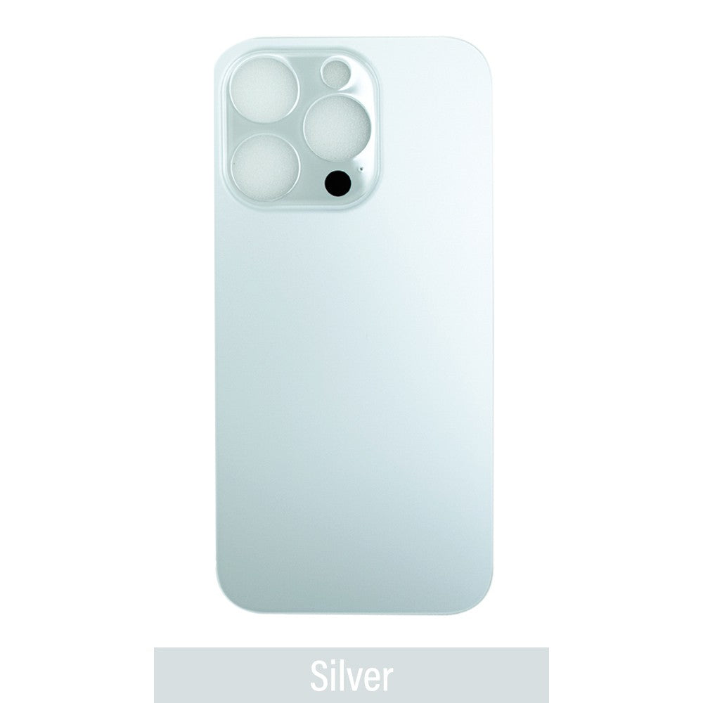 BQ7 Rear Glass With 3M Adhesive Replacement for iPhone 14 Pro (NO LOGO)-Silver