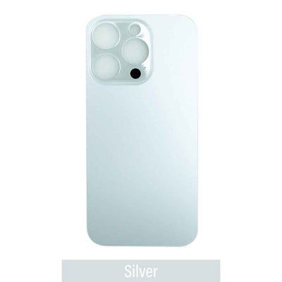BQ7 Rear Glass With 3M Adhesive Replacement for iPhone 14 Pro Max (NO LOGO)-Silver