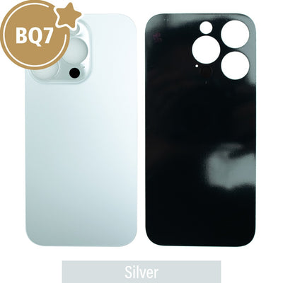 BQ7 Rear Glass With 3M Adhesive Replacement for iPhone 14 Pro (NO LOGO)-Silver