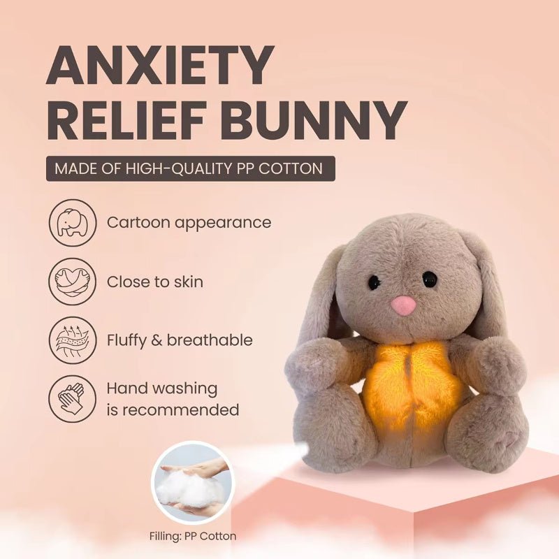 Breathing Rabbit Soothing Sensory Plush Toy With Relieve Anxiety Bunny Comforter Breathes For Newborn Conciliate Baby - MyMobile