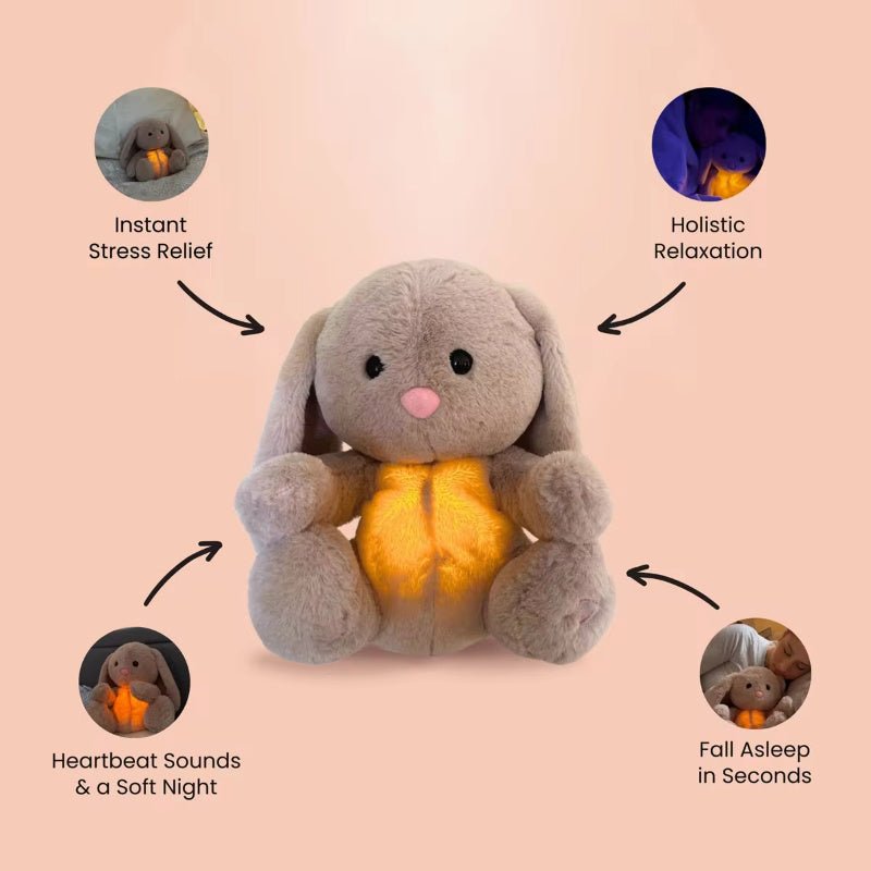 Breathing Rabbit Soothing Sensory Plush Toy With Relieve Anxiety Bunny Comforter Breathes For Newborn Conciliate Baby - MyMobile