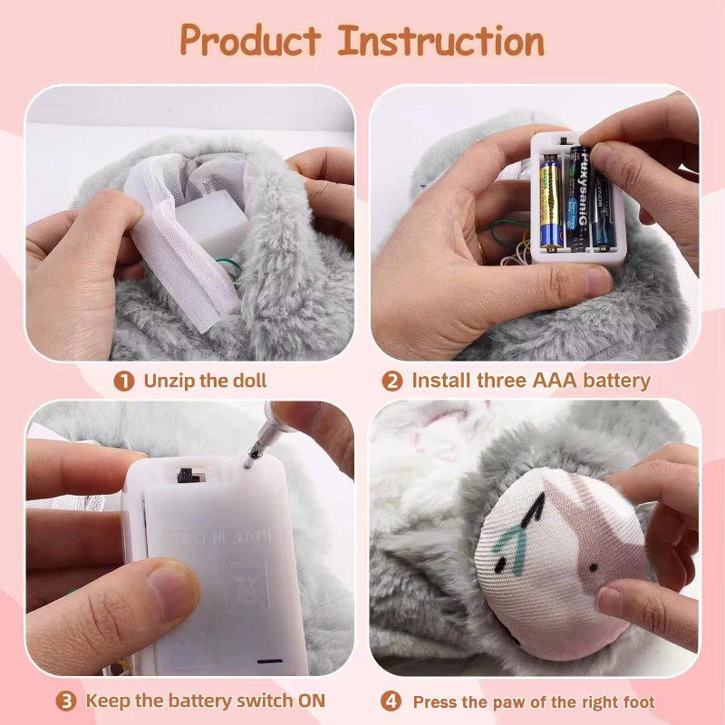 Breathing Rabbit Soothing Sensory Plush Toy With Relieve Anxiety Bunny Comforter Breathes For Newborn Conciliate Baby - MyMobile