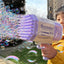 Bubble Gun Rocket Machine Gun Shape Automatic Blower With Light Toys For Kids Pomperos - MyMobile