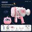 Bubble Gun Rocket Soap Bubble Machine Electric Space Launcher Continues To Produce Bubbles With LED Light - MyMobile