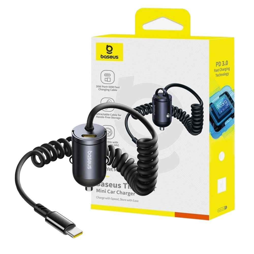 Baseus Tiny Star 30W Mini Car Charger with USB-C Cable