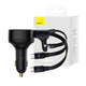 Baseus Enjoyment Retractable 2-in-1 Car Charger C+C 33W - MyMobile