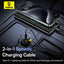 Baseus Circular Plastic Car Charger (C+C) + (C&L) Cable 60W