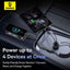 Baseus Circular Plastic Car Charger (C+C) + (C&L) Cable 60W