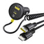 Baseus Circular Plastic Car Charger (U+C) + (C&L) Cable 60W
