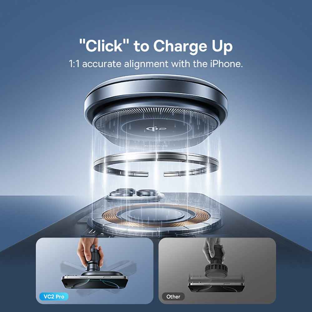Baseus PrimeTrip VC2 Pro Cooling Magnetic Wireless Charging Car Mount Qi2.2 Air Vent Version