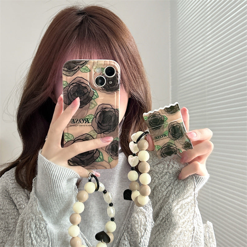 Halo Dyed Flower Mobile Phone Case For iPhone 14