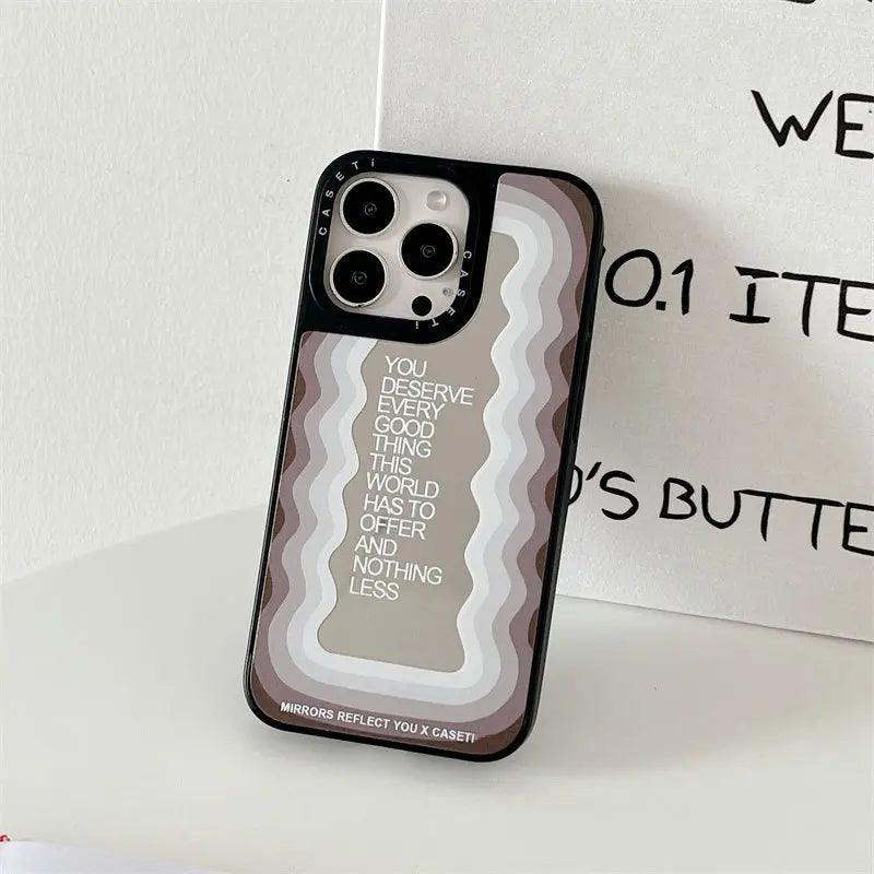 Ins Style Inspirational Letter Mirror Phone Case Online Only