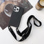 Crossbody Lanyard Liquid Silicone Phone Case For iPhone 15