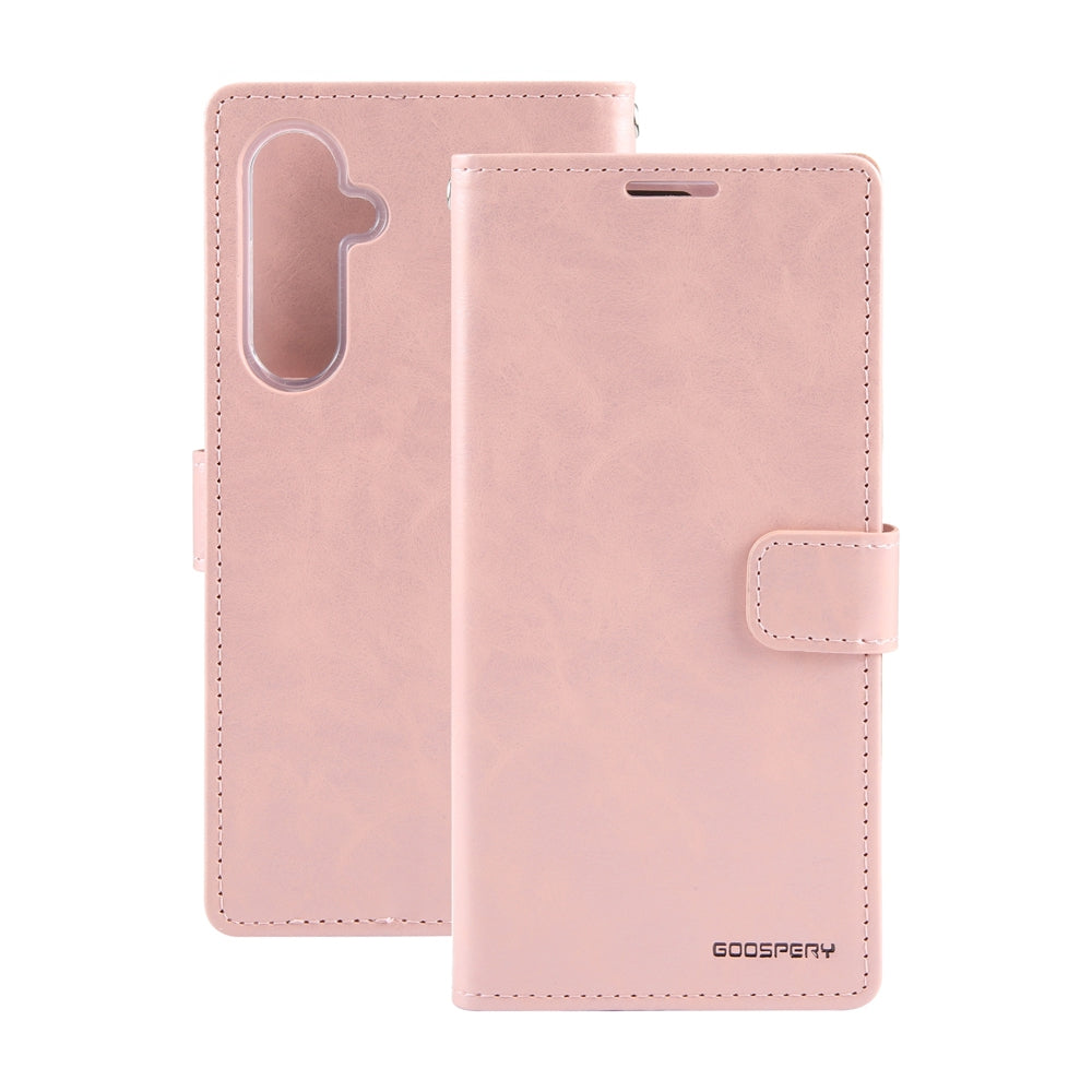 Mercury Blue Moon Diary Case With Magnetic Ring for Samsung Galaxy S24 FE