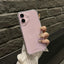 New Transparent Simple Metal Button Drop-resistant Phone Case For iPhone 16