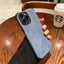 Simple Solid Color Fur Phone Case For iPhone 14