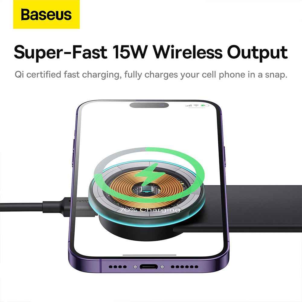 Baseus C02 Pro Series Magnetic Wireless Charging Car Mount-Cluster