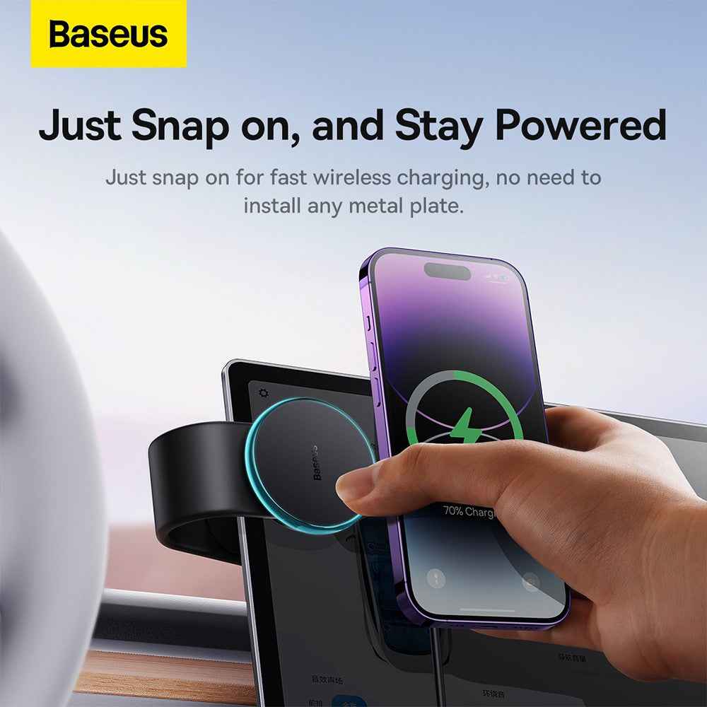 Baseus C02 Pro Series Magnetic Wireless Charging Car Mount-Cluster