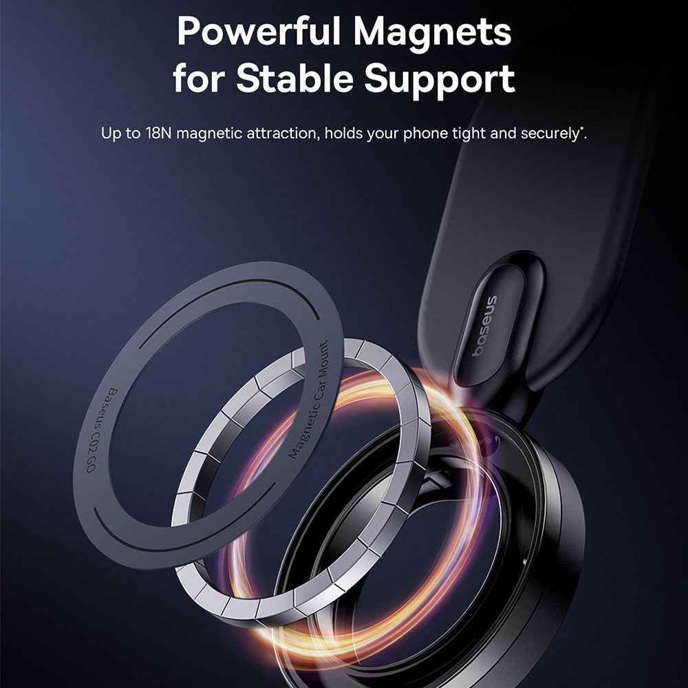 Baseus C02 Go Series Magnetic Car Phone Mount-Cluster