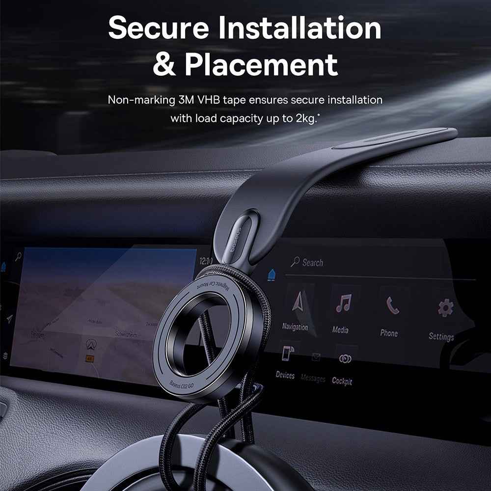 Baseus C02 Go Series Magnetic Car Phone Mount-Cluster