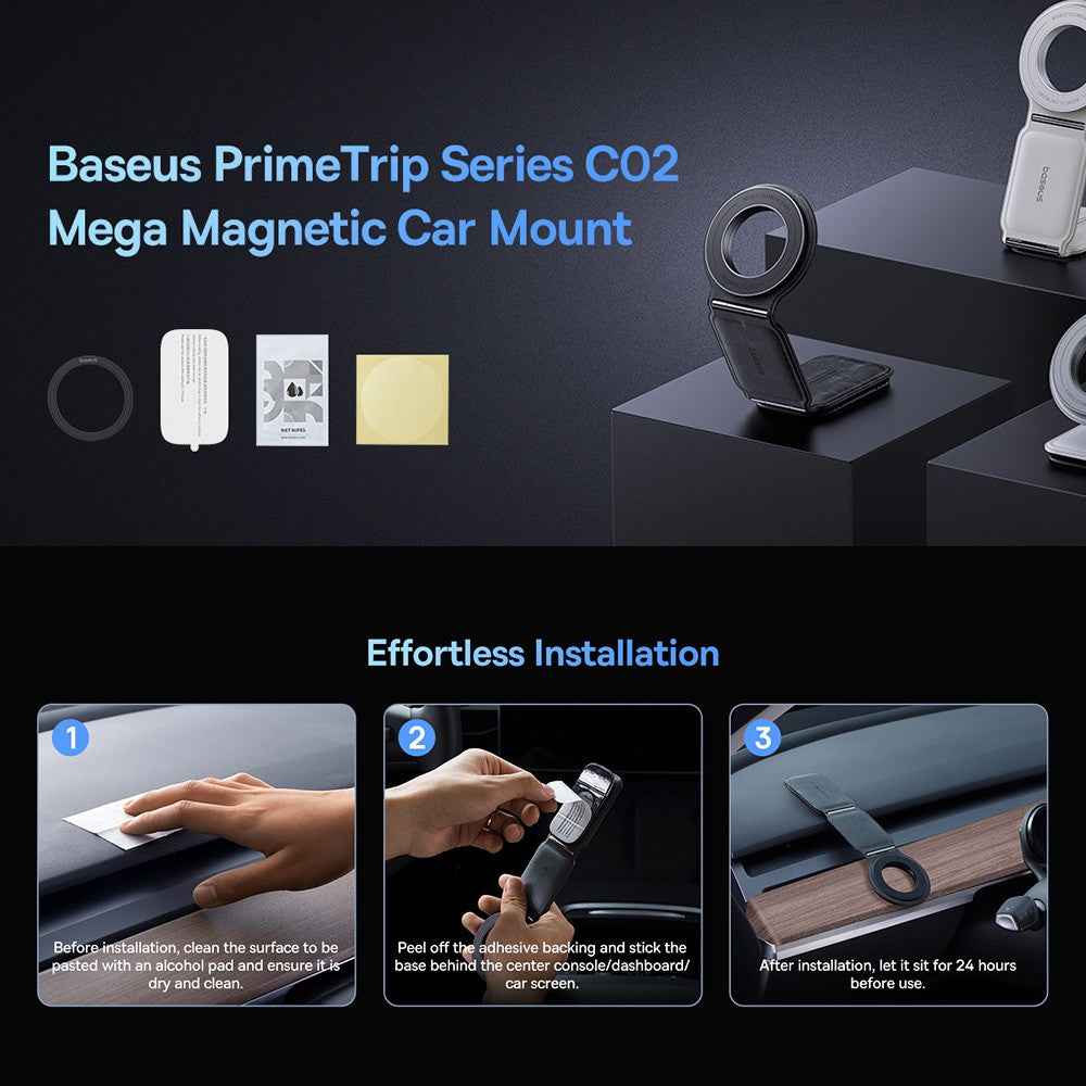 Baseus PrimeTrip Series C02 Mega Magnetic Car Mount Stick-on Version