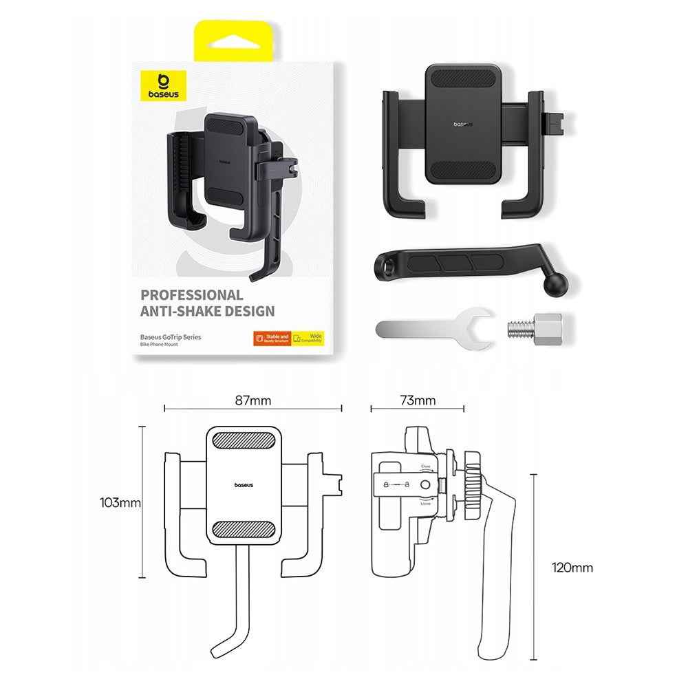 Baseus GoTrip Series Bike Phone Mount Rearview Mirror Version-Cluster